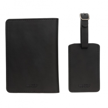 Logotrade advertising products photo of: Swiss Peak GRS recycled PU travel gift set