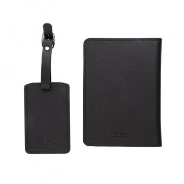 Logotrade advertising products photo of: Swiss Peak GRS recycled PU travel gift set