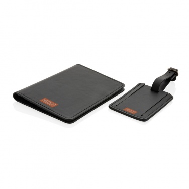 Logotrade business gift image of: Swiss Peak GRS recycled PU travel gift set