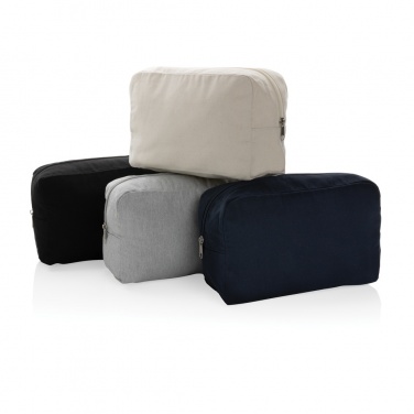 Logotrade advertising product picture of: Impact Aware™ 285 gsm rcanvas toiletry bag undyed