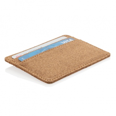 Logo trade promotional items image of: Cork secure RFID slim wallet