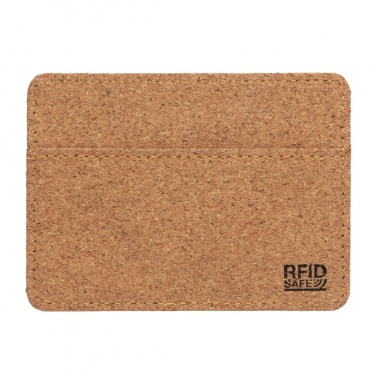 Logo trade business gift photo of: Cork secure RFID slim wallet