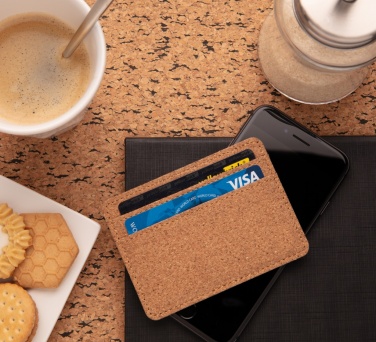 Logo trade promotional gifts picture of: Cork secure RFID slim wallet