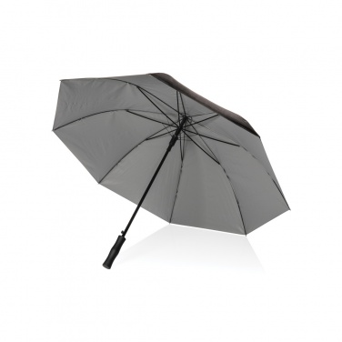 Logo trade promotional merchandise photo of: 27" Impact AWARE™ RPET 190T dual colour auto open umbrella