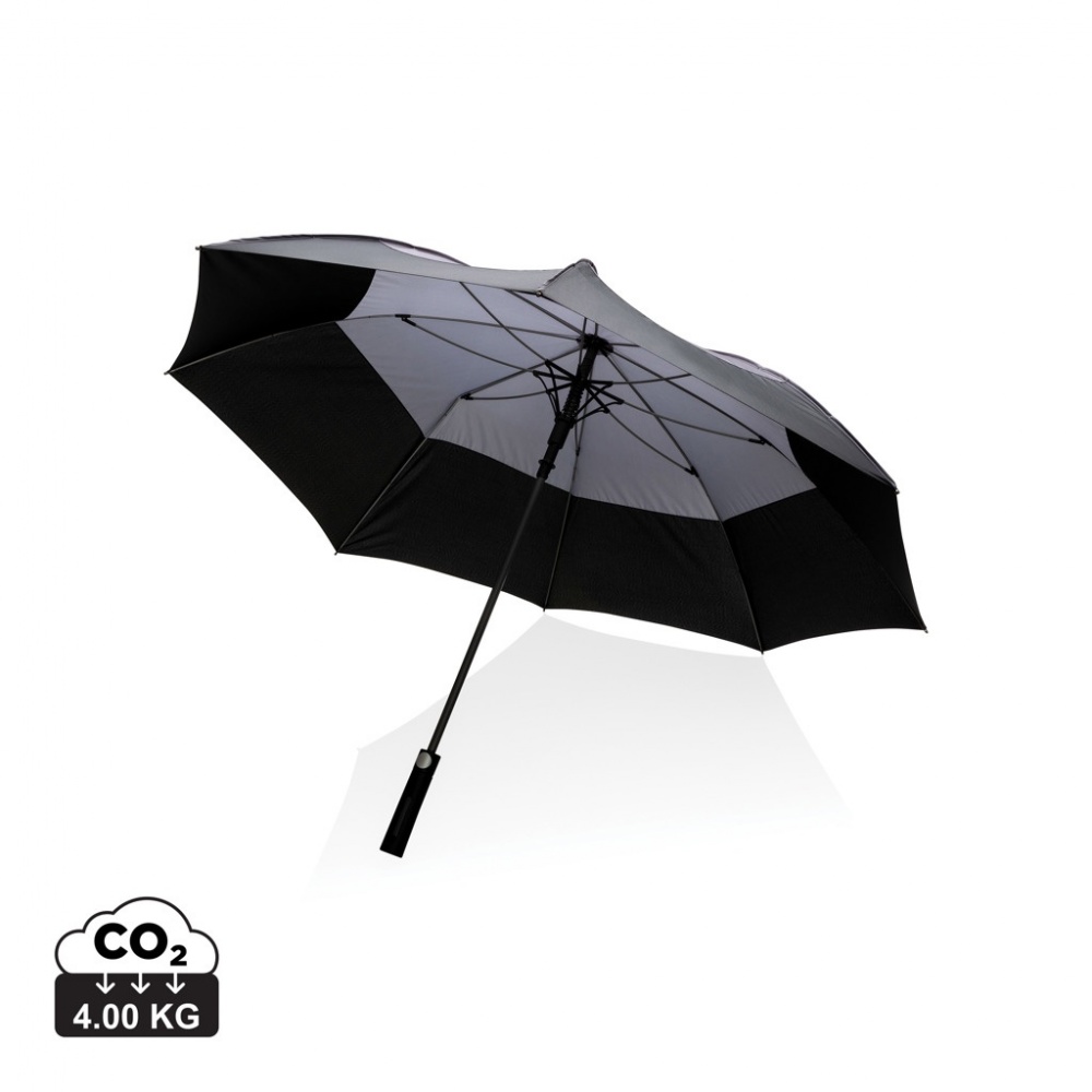 Logo trade promotional items picture of: 27" Impact AWARE™ RPET 190T auto open stormproof umbrella