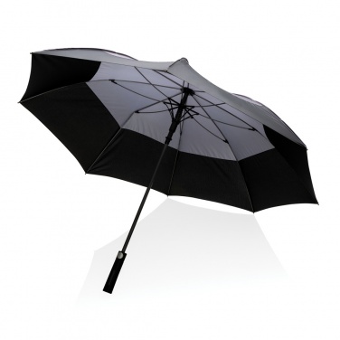 Logo trade advertising products image of: 27" Impact AWARE™ RPET 190T auto open stormproof umbrella