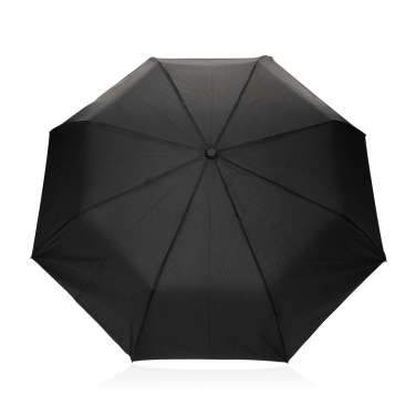 Logotrade business gift image of: Kaycey 21" AWARE™ RPET Acacia wood mini auto open umbrella