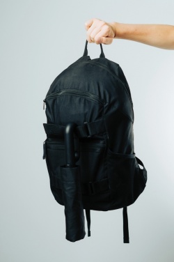 Logotrade promotional item picture of: Yara 21" AWARE™ RPET solid colour umbrella with carabiner