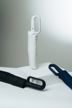 Logo trade advertising products picture of: Yara 21" AWARE™ RPET solid colour umbrella with carabiner