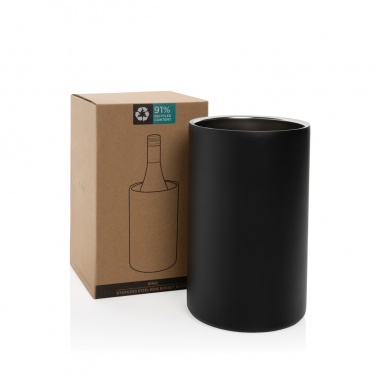 Logo trade advertising product photo of: Vino RCS certified recycled stainless steel wine bucket