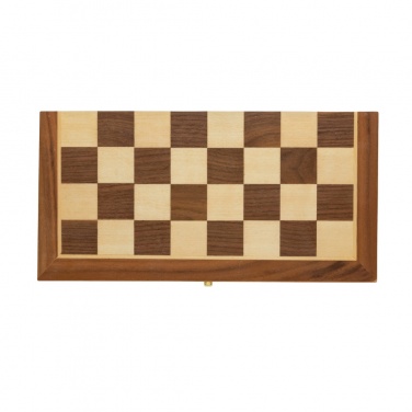 Logo trade promotional giveaways picture of: Luxury wooden foldable chess set