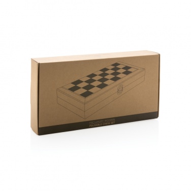 Logotrade promotional gift picture of: Luxury wooden foldable chess set