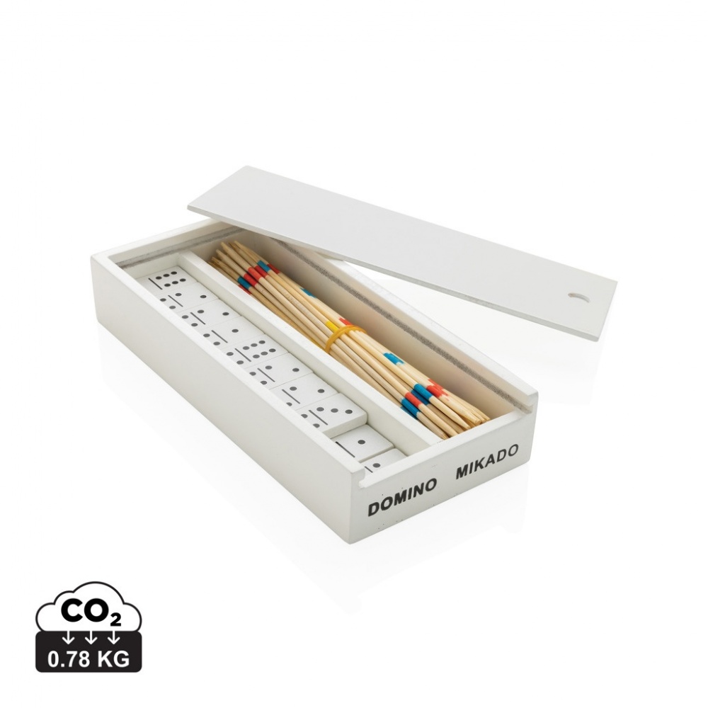 Logotrade advertising products photo of: Deluxe mikado/domino in wooden box