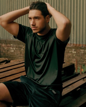 Logo trade promotional merchandise picture of: Iqoniq Tikal recycled polyester quick dry sport t-shirt