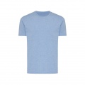 Iqoniq Brett recycled cotton t-shirt, light heather blue