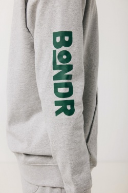 Logo trade promotional merchandise photo of: Iqoniq Torres recycled cotton hoodie undyed