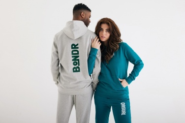 Logo trade corporate gift photo of: Iqoniq Torres recycled cotton hoodie undyed