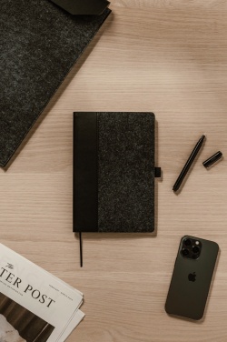 Logotrade corporate gift image of: VINGA Albon GRS recycled felt notebook