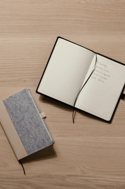 Logo trade business gifts image of: VINGA Albon GRS recycled felt notebook