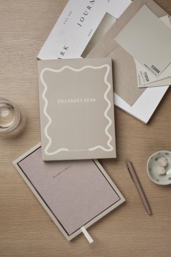 Logotrade corporate gift picture of: VINGA Thankfulness GRS recycled paper journal