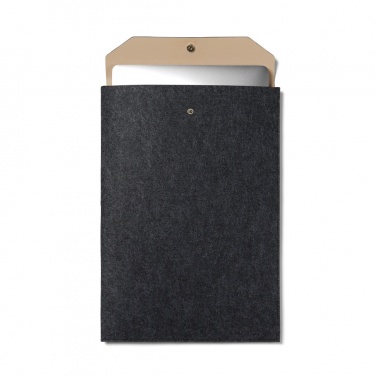 Logo trade promotional gifts image of: VINGA Albon GRS recycled felt 17" laptop sleeve