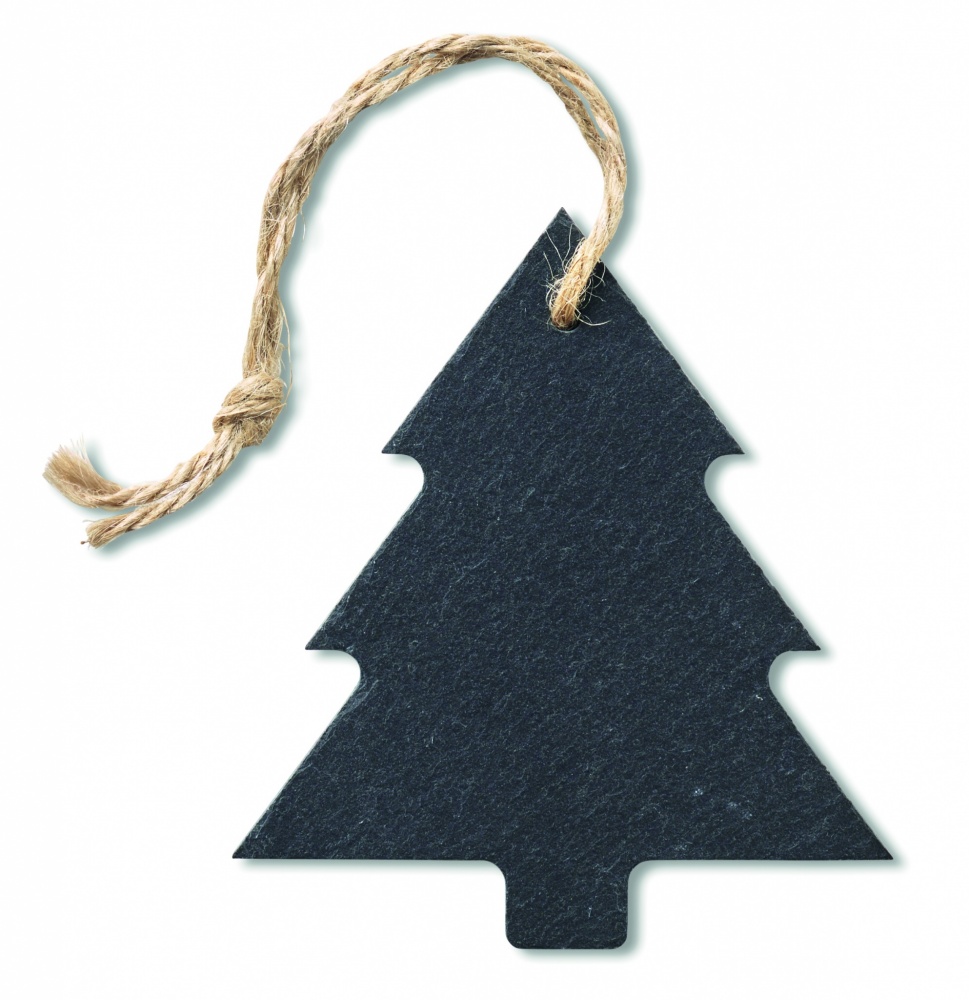 Logo trade promotional giveaways image of: Slate xmas hanger tree