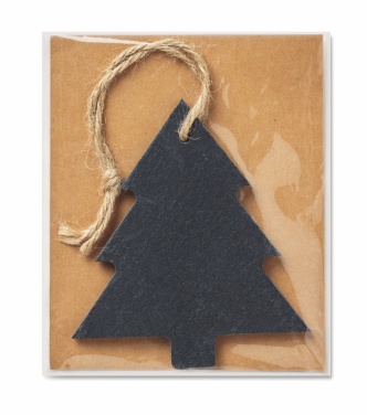 Logotrade promotional products photo of: Slate xmas hanger tree