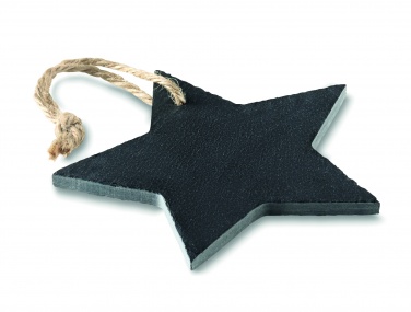 Logo trade promotional items picture of: Slate xmas hanger star