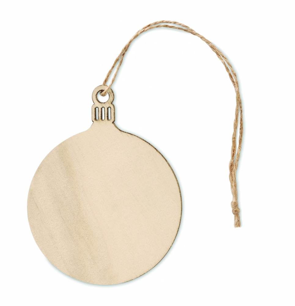 Logotrade promotional giveaway image of: Wooden Tree bauble hanger