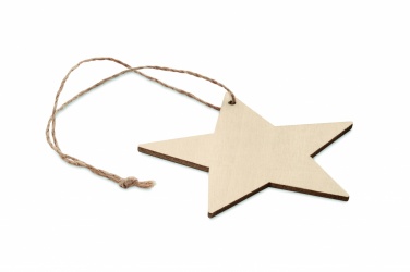 Logotrade promotional gifts photo of: Wooden star shaped hanger
