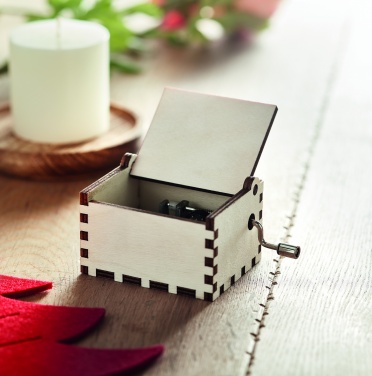 Logo trade promotional items picture of: Wooden Christmas music box