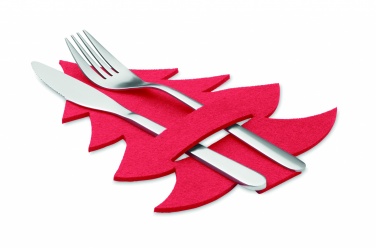 Logo trade promotional items picture of: RPET felt cutlery holder set