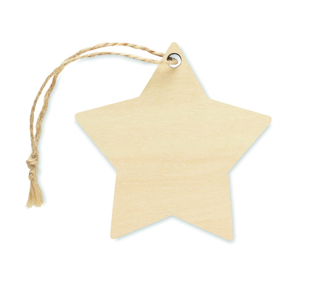 Logo trade promotional item photo of: Christmas ornament star