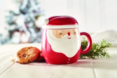 Logo trade promotional merchandise picture of: Ceramic mug with lid 370 ml