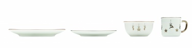 Logo trade corporate gifts picture of: 4 piece ceramic place setting