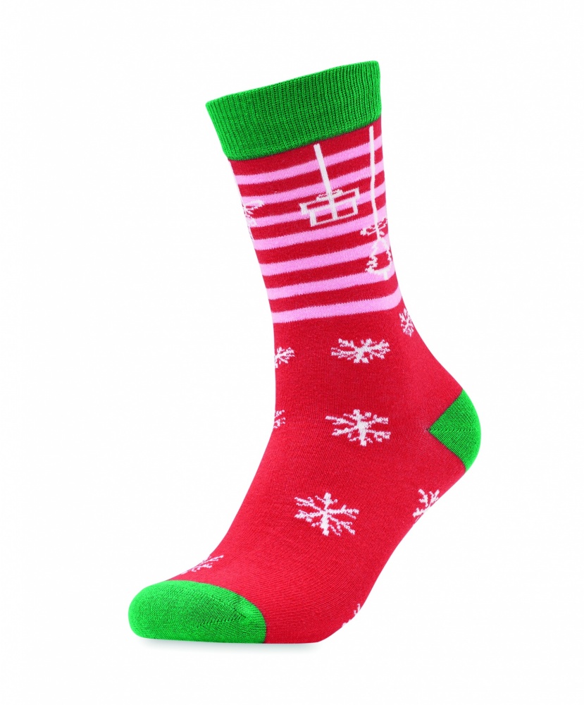 Logo trade promotional merchandise image of: Pair of Christmas socks L