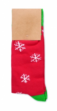 Logo trade business gift photo of: Pair of Christmas socks L