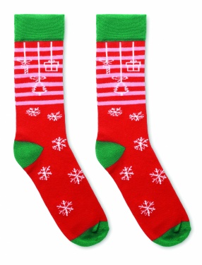 Logo trade business gift photo of: Pair of Christmas socks L