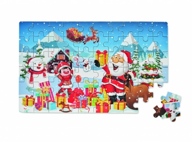 Logo trade business gift photo of: Wooden Christmas puzzle