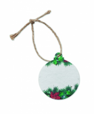 Logotrade promotional giveaways photo of: Seed paper Xmas ornament