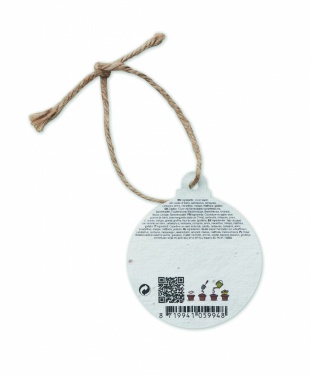 Logotrade advertising products photo of: Seed paper Xmas ornament