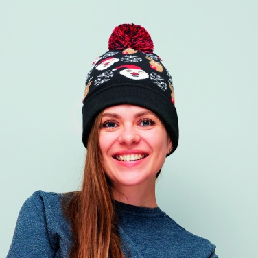 Logo trade promotional item photo of: Christmas knitted beanie