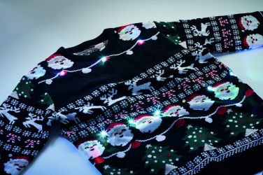 Logo trade promotional merchandise photo of: Christmas LED sweater S/M