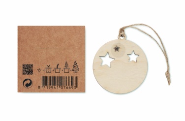 Logotrade promotional giveaway picture of: Wooden bauble shape hanger