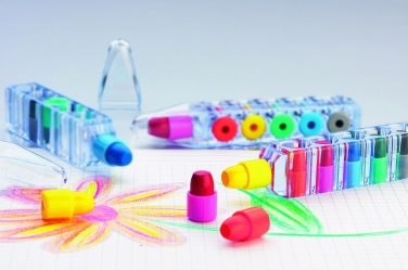 Logotrade promotional product image of: Set of 6 wax crayons