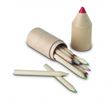 Logotrade promotional item picture of: 12 pencils in wooden box