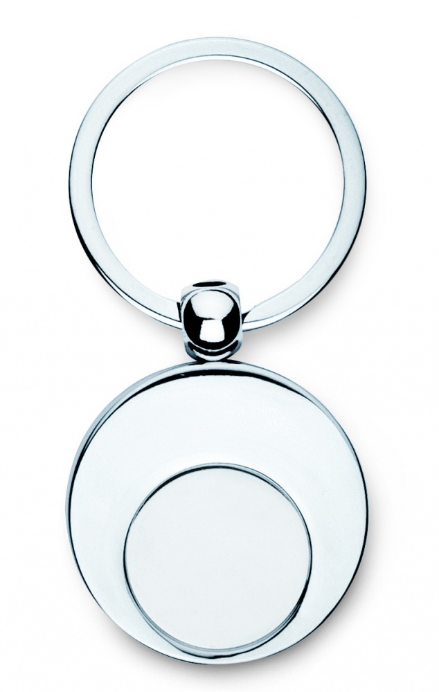 Logo trade promotional gift photo of: Metal key ring with token Tampere