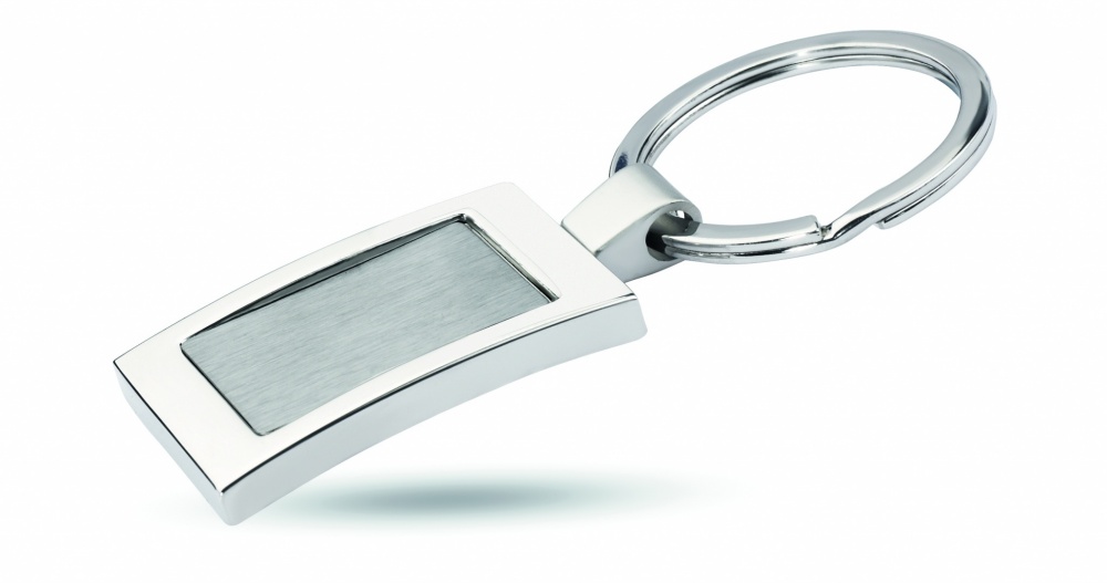 Logo trade promotional merchandise photo of: Metal key ring Turku