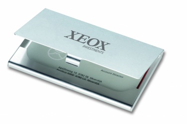 Logo trade advertising products picture of: Aluminium business card holder