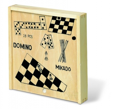 Logotrade promotional merchandise picture of: 4 games in wooden box